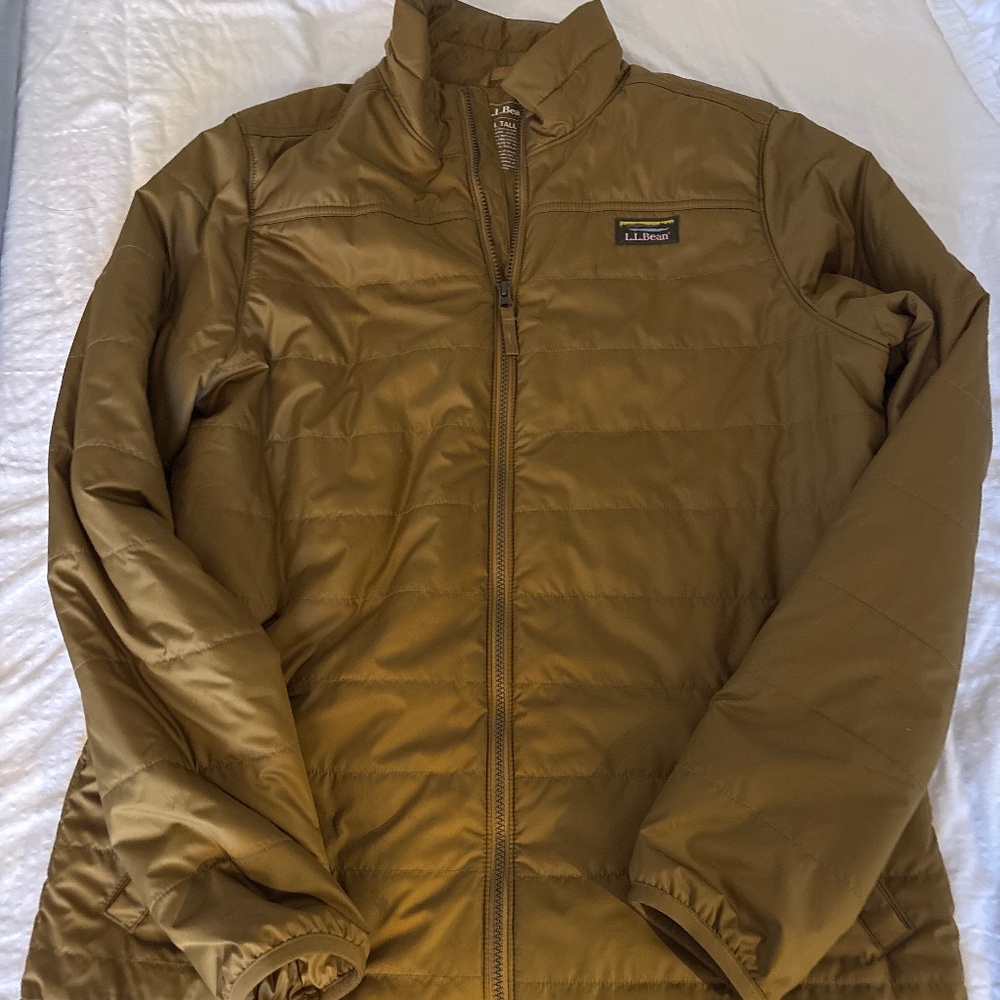 Mens puffer coat LLBean